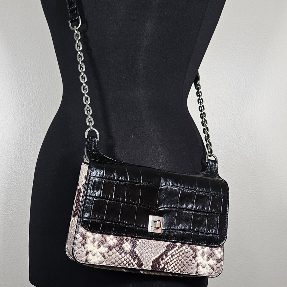 Michael Kors Natalie Embossed Python Leather Chai… - image 1